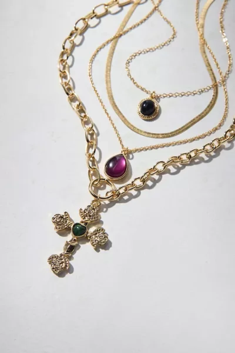 Strange Powers Pendant Layered Necklace Set