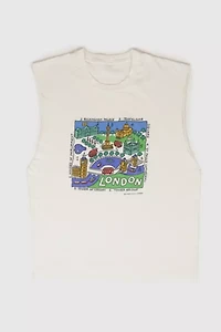 Vintage London Sleeveless Tee