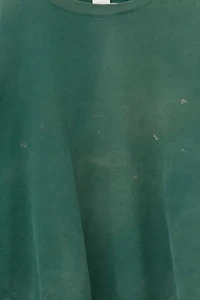 Vintage 1990s Distressed Hunter Green Heavyweight Crewneck Sweatshirt