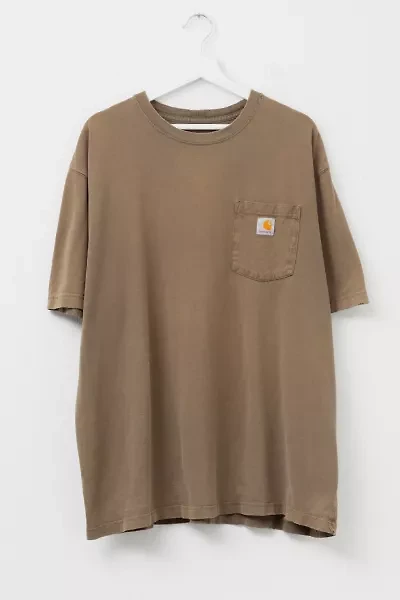 Vintage Y2K Carhartt Distressed Brown Pocket T-Shirt