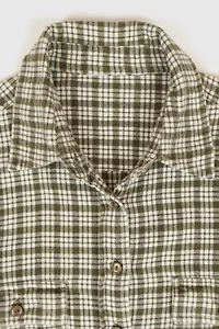 Vintage Flannel Button-Down Shirt