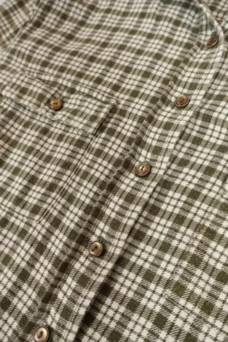 Vintage Flannel Button-Down Shirt