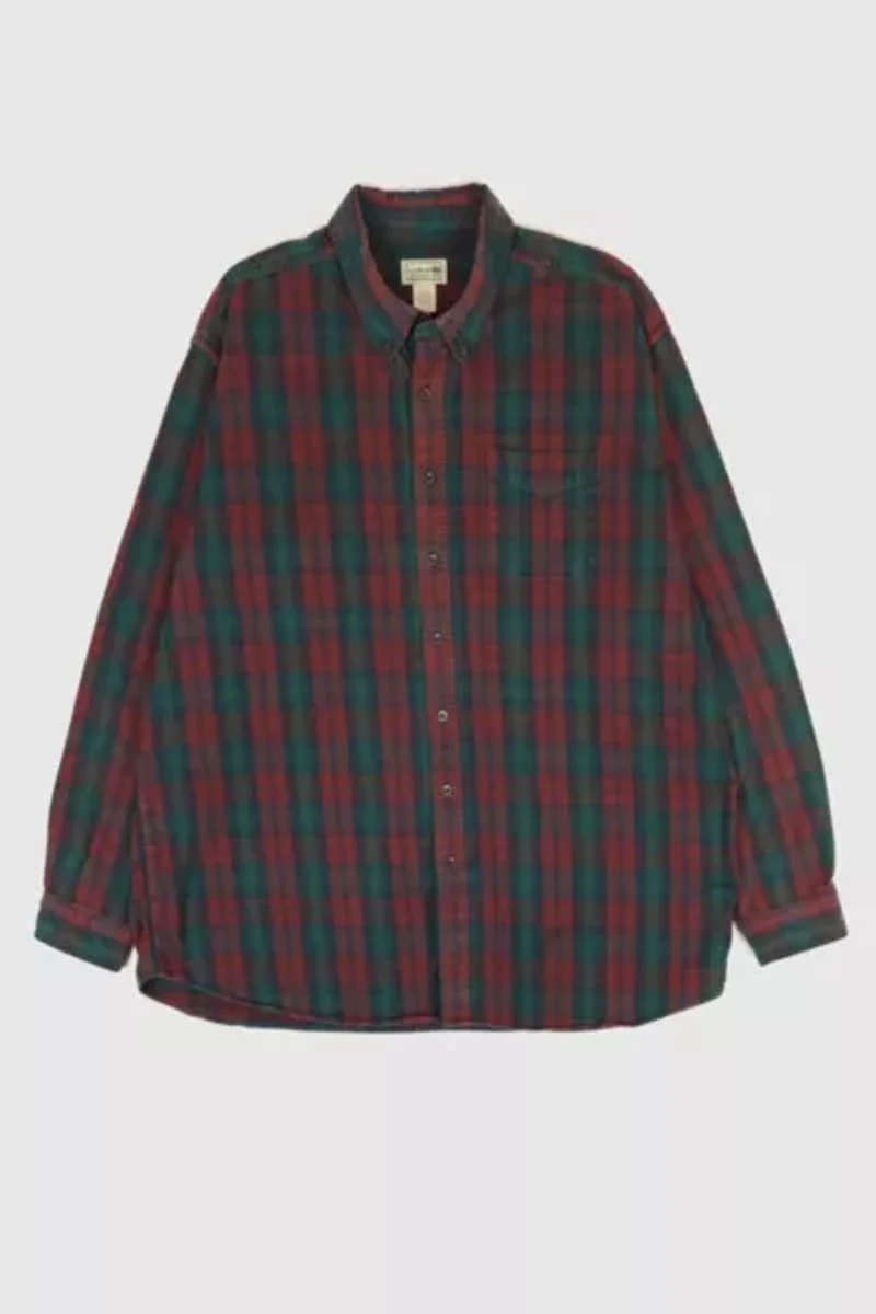 Vintage L.L. Bean Flannel Button-Down Shirt