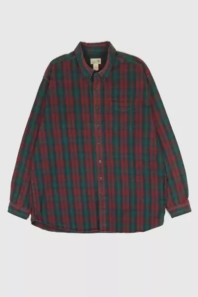 Vintage L.L. Bean Flannel Button-Down Shirt