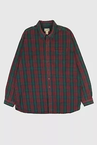Vintage L.L. Bean Flannel Button-Down Shirt