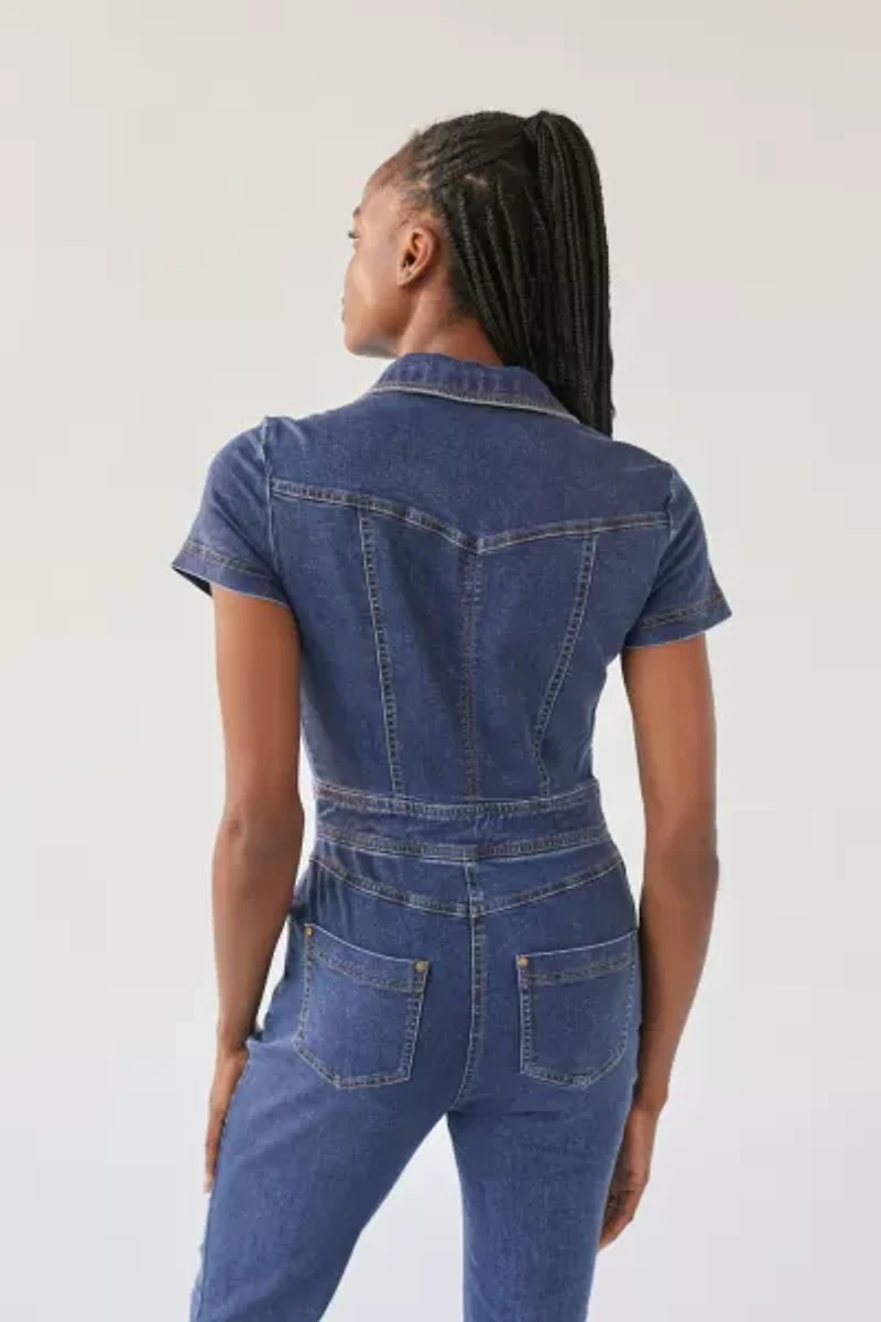 Denim Coverall Jumpsuit