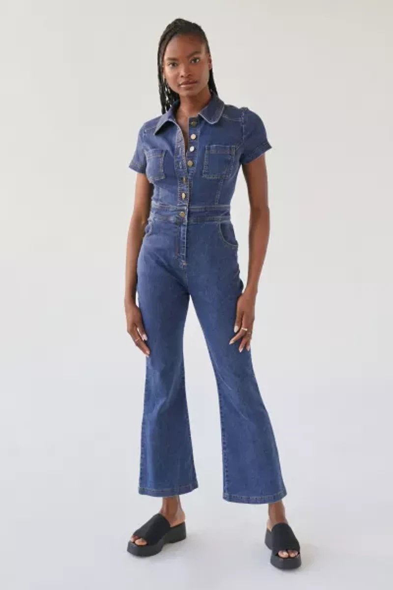 Denim Coverall Jumpsuit