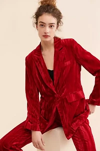 Steve Madden Imann Crushed Velvet Blazer