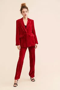 Steve Madden Imann Crushed Velvet Blazer