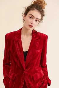 Steve Madden Imann Crushed Velvet Blazer