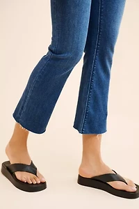 JUST BLACK DENIM Tonal Crop Flare Jeans