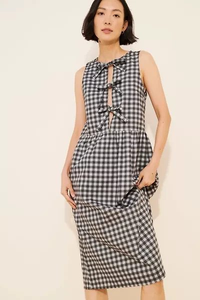 Motel Prelith Gingham Midi Dress
