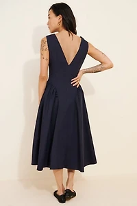 Glamorous Drop-Waist Sleeveless Midi Dress