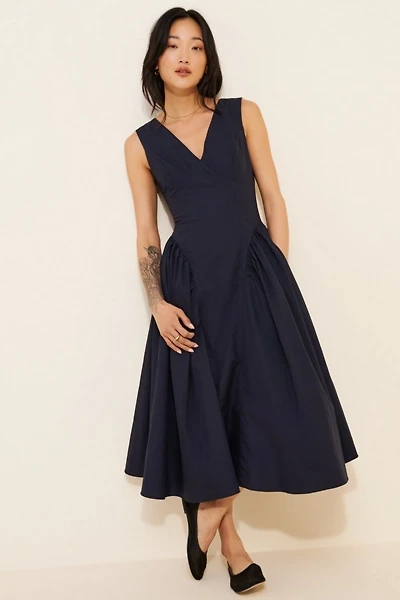 Glamorous Drop-Waist Sleeveless Midi Dress