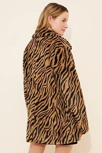 4SI3NNA Hilary Faux Fur Coat