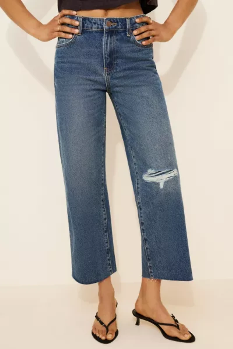 Oliver Logan Aberdeen Wide Leg Crop Jeans