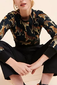 Naomi Quilted Crew Neck Sweatshirt