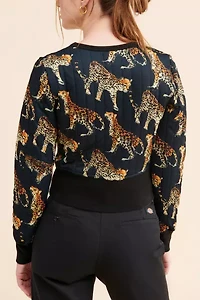 Naomi Quilted Crew Neck Sweatshirt