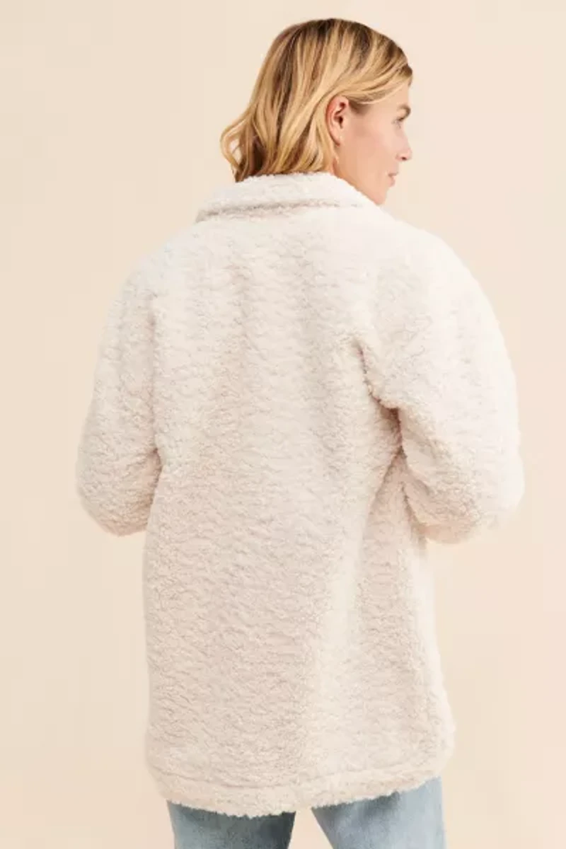 English Factory Oversized Fleece Shirt Jacket