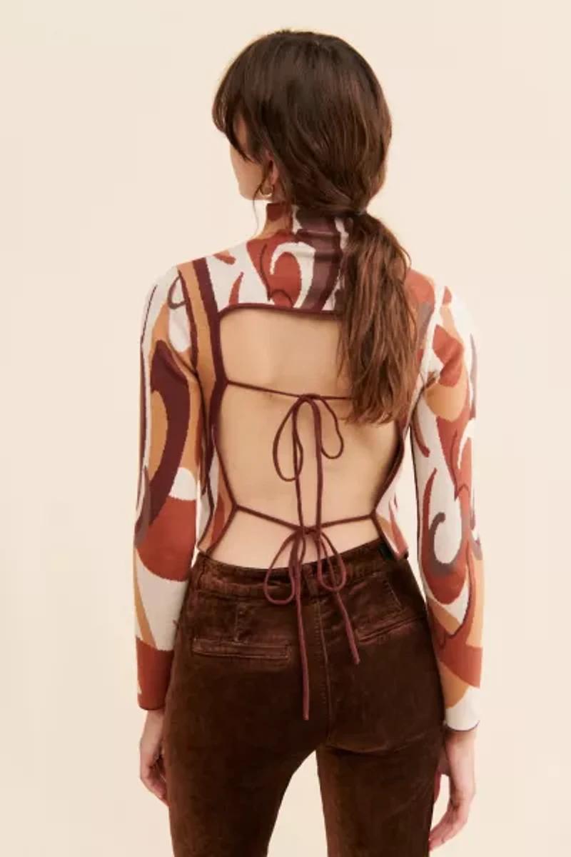 4SI3NNA Zelah Tie-Back Sweater