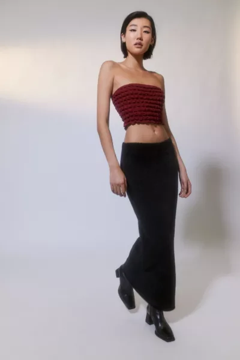 Lulu Fuzzy Tube Skirt