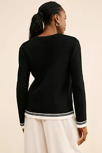 English Factory Contrast Stripe Pullover