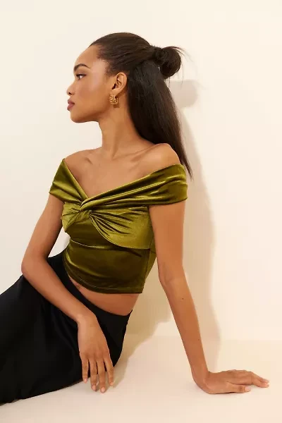 Kourt Velvet Binx Off-The-Shoulder Top