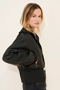 Lioness Vegan Leather Westwood Crop Jacket