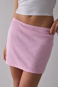 ReMADE By UO Mesh Sparkle Mini Skirt