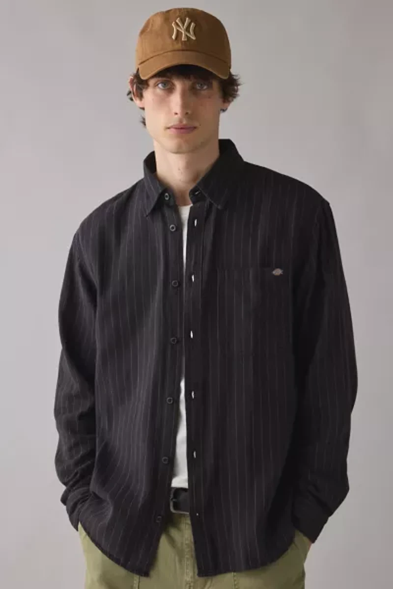 Dickies New Hickory Stripe Long Sleeve Shirt