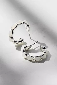 Samia Stone Hoop Earring