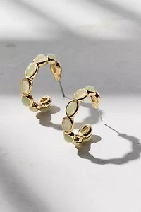 Samia Stone Hoop Earring