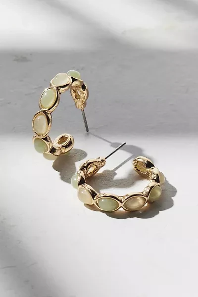 Samia Stone Hoop Earring