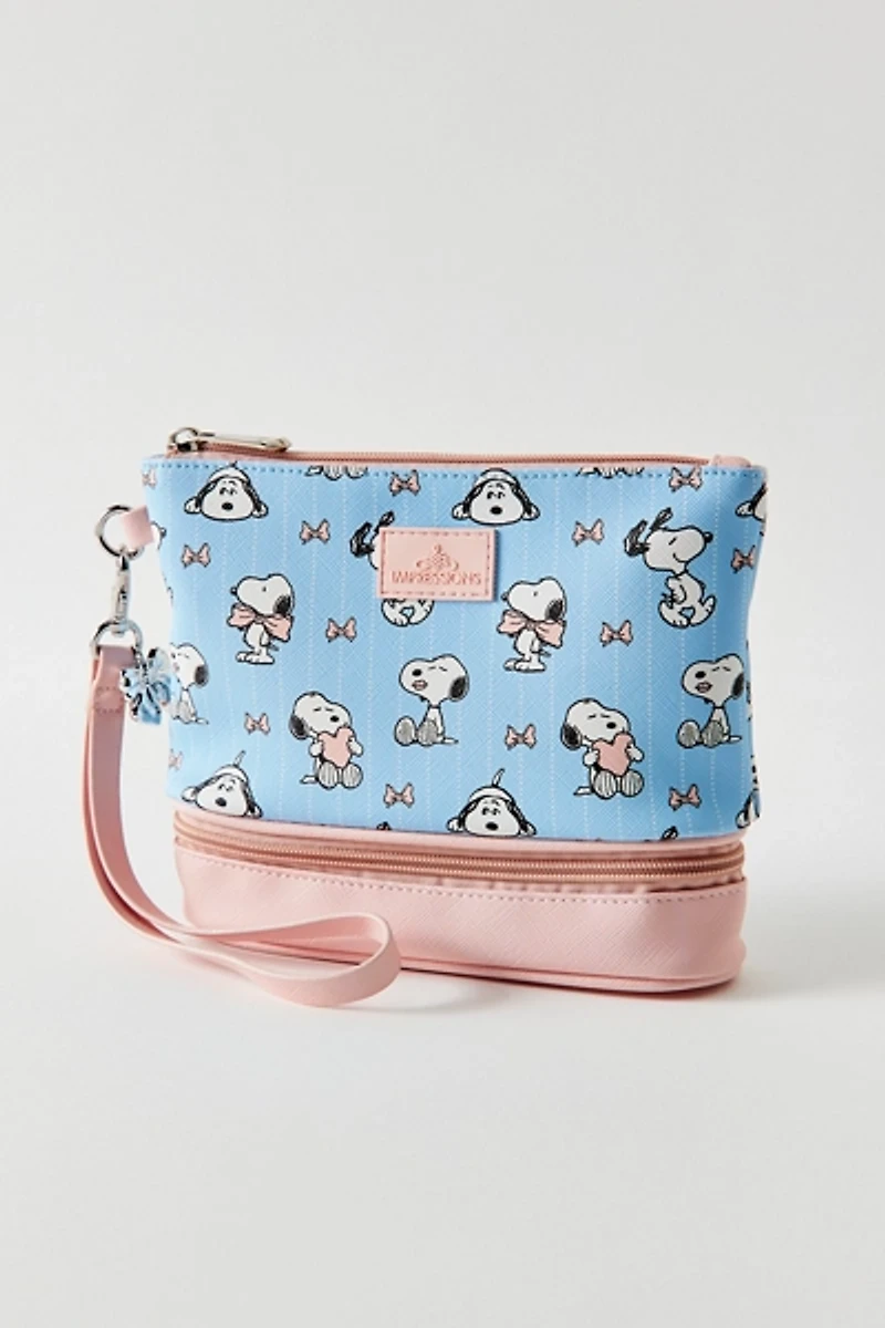 Impressions Vanity Co. Peanuts Snoopy Double-Layer Makeup Bag
