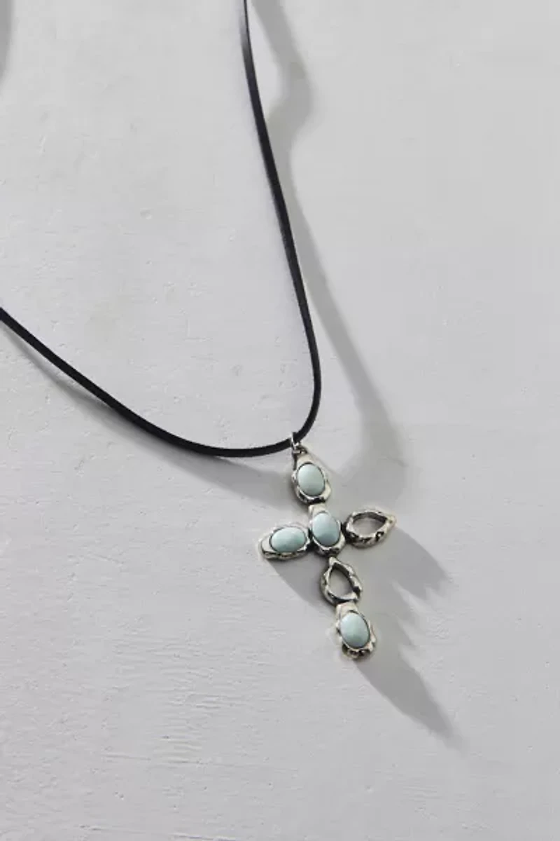 Strange Powers Cross Pendant Corded Necklace