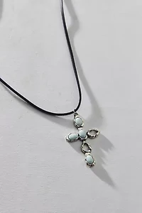 Strange Powers Cross Pendant Corded Necklace