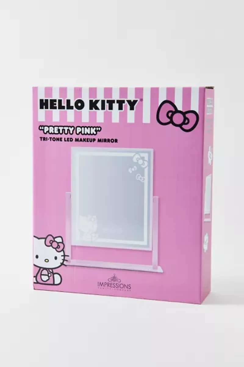 Impressions Vanity Co. Sanrio Hello Kitty Pretty Pink Tri-Tone LED Makeup Mirror
