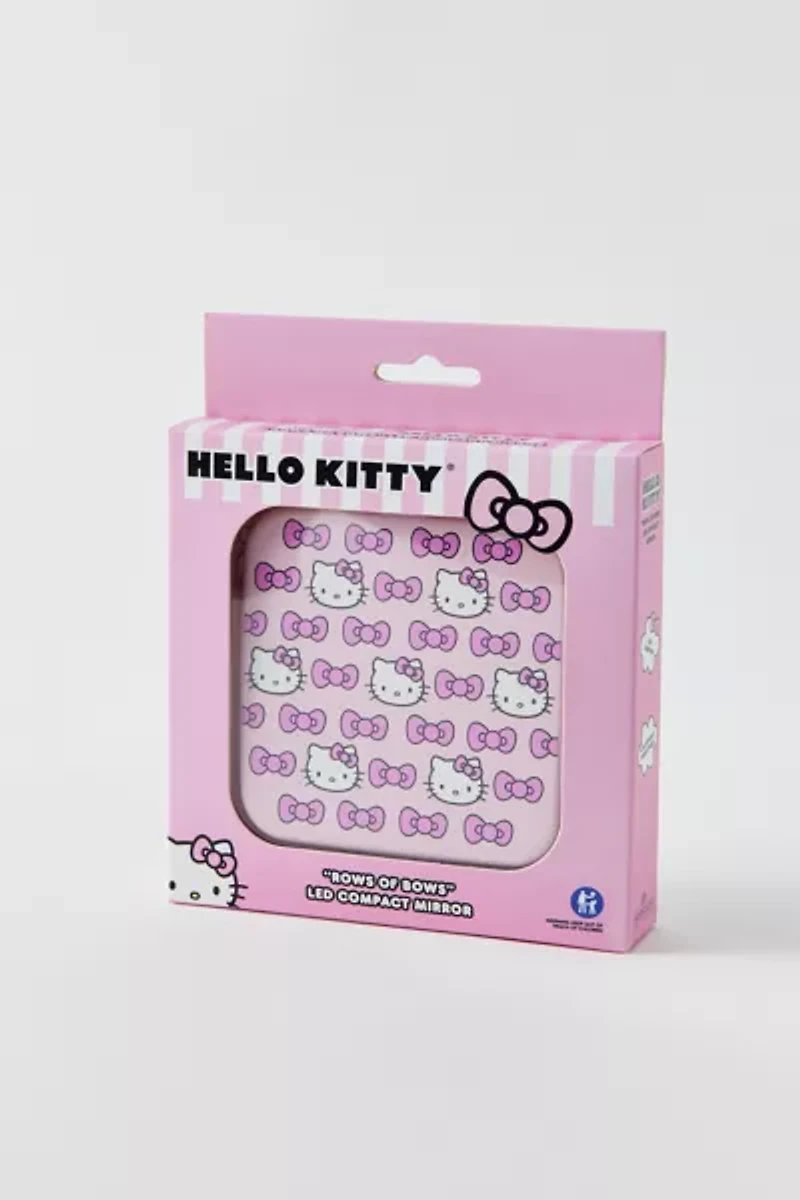 Impressions Vanity Co. Sanrio Hello Kitty Rows Of Bows LED Compact Mirror
