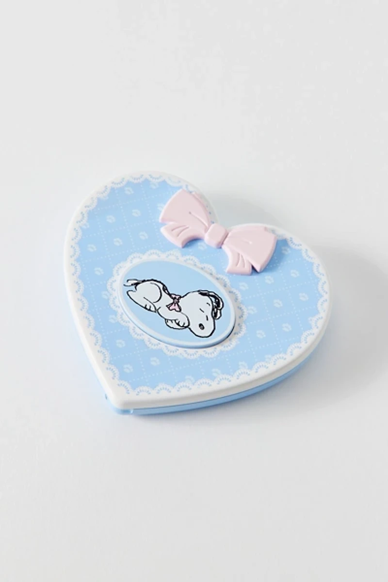 Impressions Vanity Co. Peanuts Snoopy Heart Shaped LED Compact Mirror
