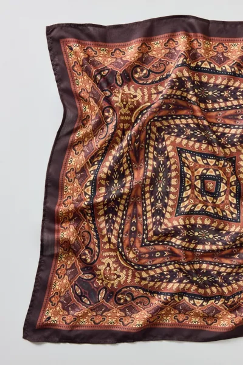 Tile Pattern Silky Scarf