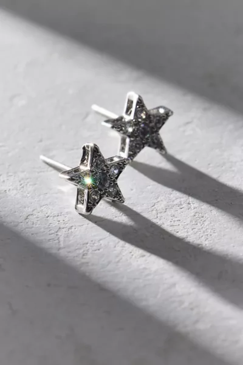 Carolina Stars Rhinestone Stud Earring