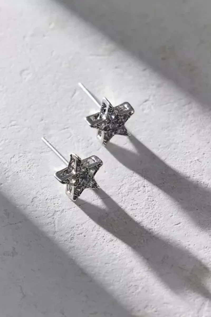 Carolina Stars Rhinestone Stud Earring