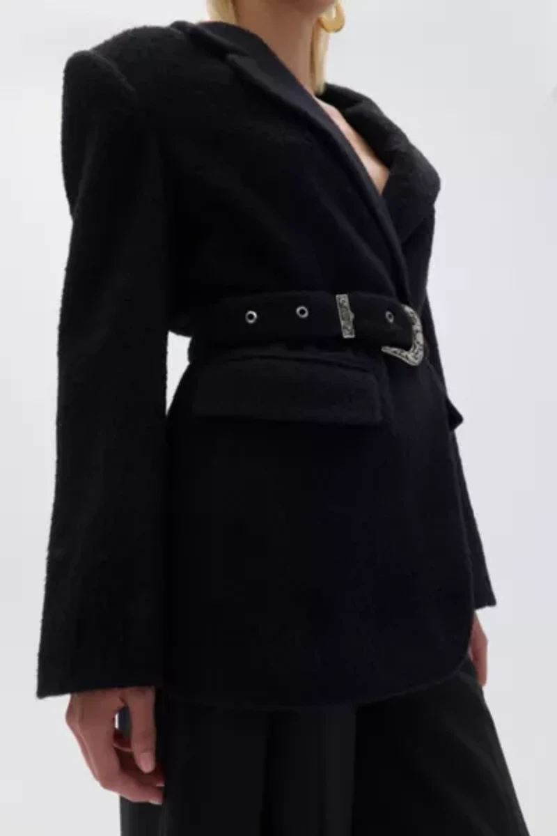 Nocturne Belted Double Breasted Blazer Jacket