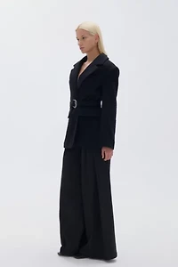 Nocturne Belted Double Breasted Blazer Jacket