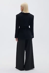 Nocturne Belted Double Breasted Blazer Jacket