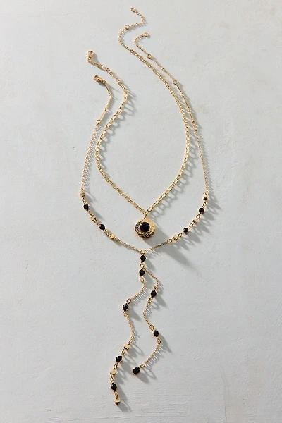 My Darling Locket Layering Lariat Necklace Set