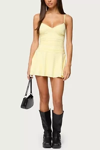 Edikted Deborah Ruched Mini Dress