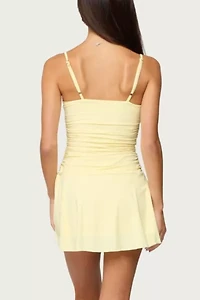 Edikted Deborah Ruched Mini Dress
