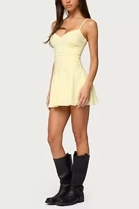 Edikted Deborah Ruched Mini Dress