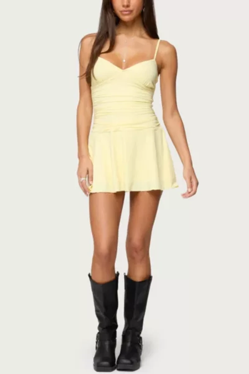 Edikted Deborah Ruched Mini Dress
